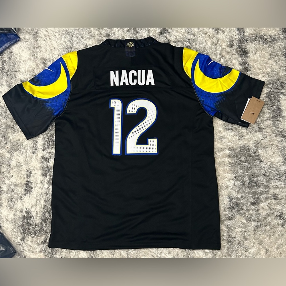 Men's Rams Black and Blue NFL Jersey - Picture 2 of 2